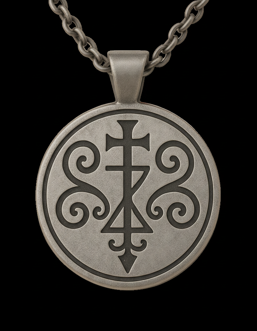 Custom amulet sample, polished