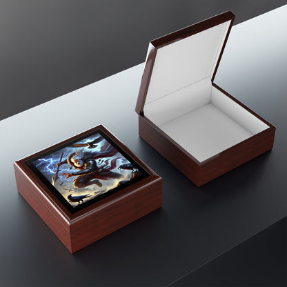 Norse Viking God Odin Jewelry Box to store your talismans and rings