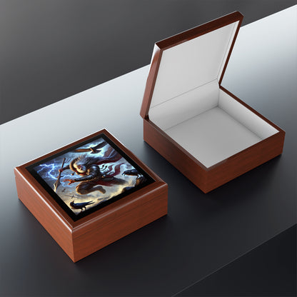 Norse Viking God Odin Jewelry Box to store your talismans and rings