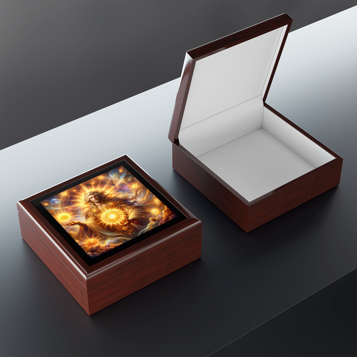 Greek God Helios Jewelry Box to store your talismans and rings