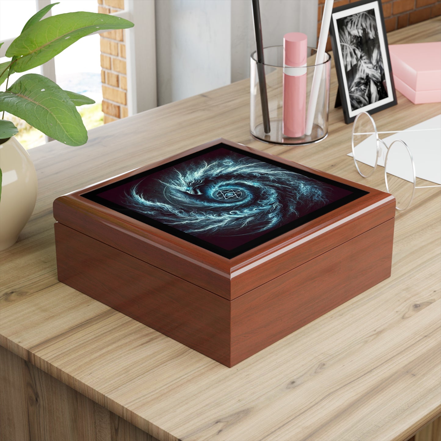 Blue Energy Portal Jewelry Box to store your talismans and rings