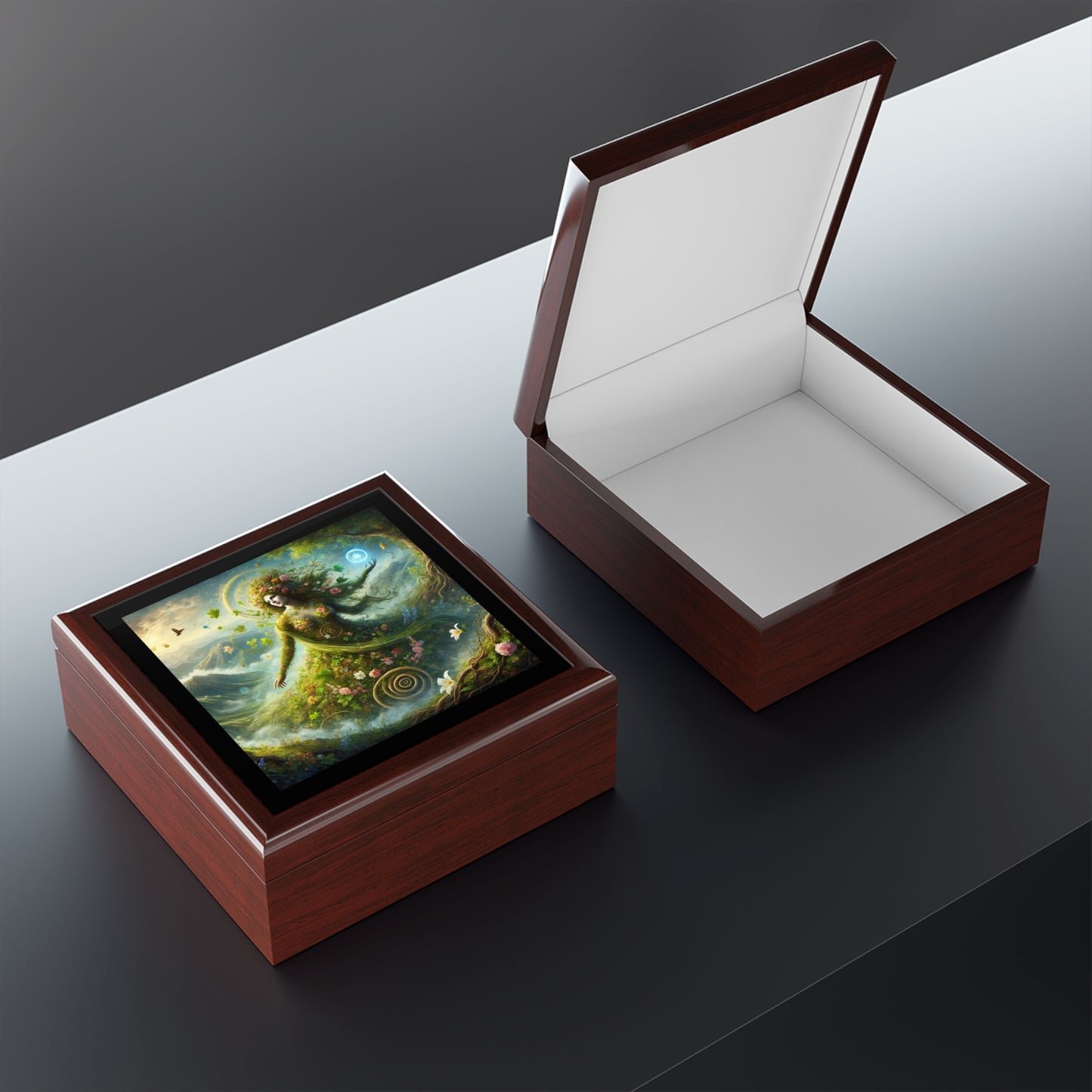 Greek Goddess Gaia Jewelry Box to store your talismans and rings