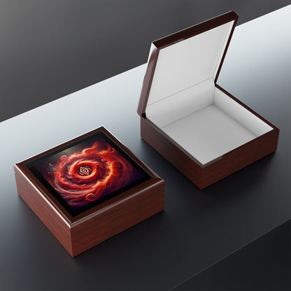 Red Energy Portal Jewelry Box to store your talismans and rings