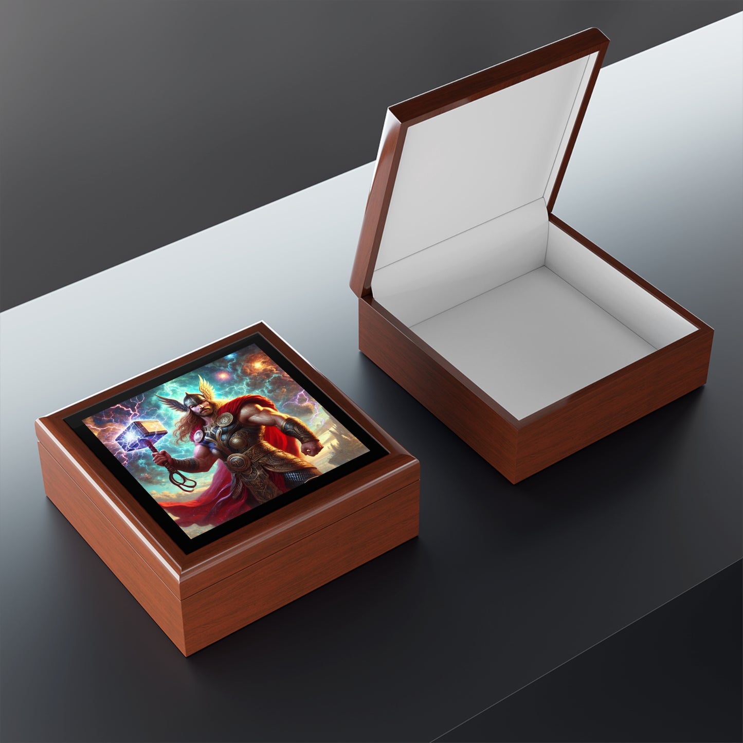 Norse Viking God Thor Jewelry Box to store your talismans and rings