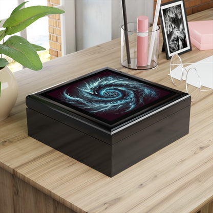 Blue Energy Portal Jewelry Box to store your talismans and rings