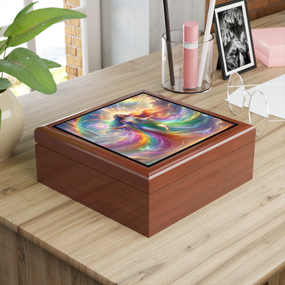 Greek Goddess Iris Jewelry Box to store your talismans and rings