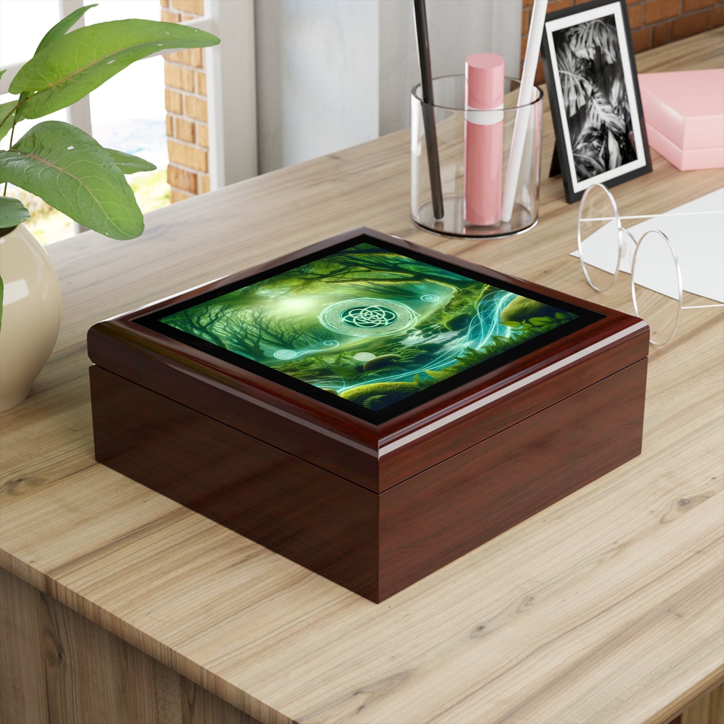 Green Energy Portal Jewelry Box to store your talismans and rings