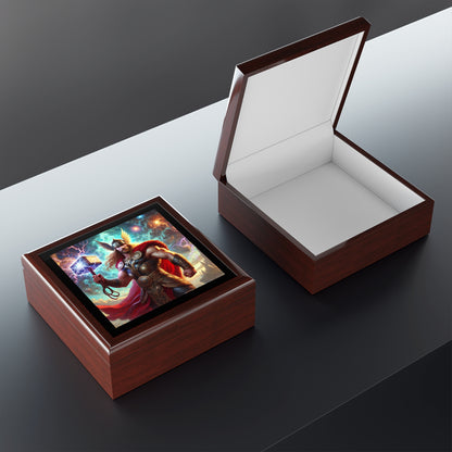 Norse Viking God Thor Jewelry Box to store your talismans and rings