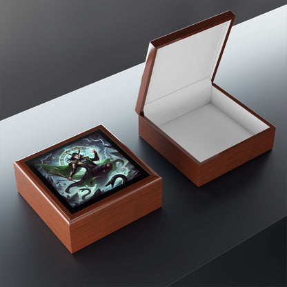 Norse Viking God Loki Jewelry Box to store your talismans and rings