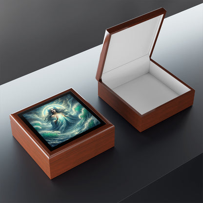 Greek Goddess Leucothea Jewelry Box to store your talismans and rings