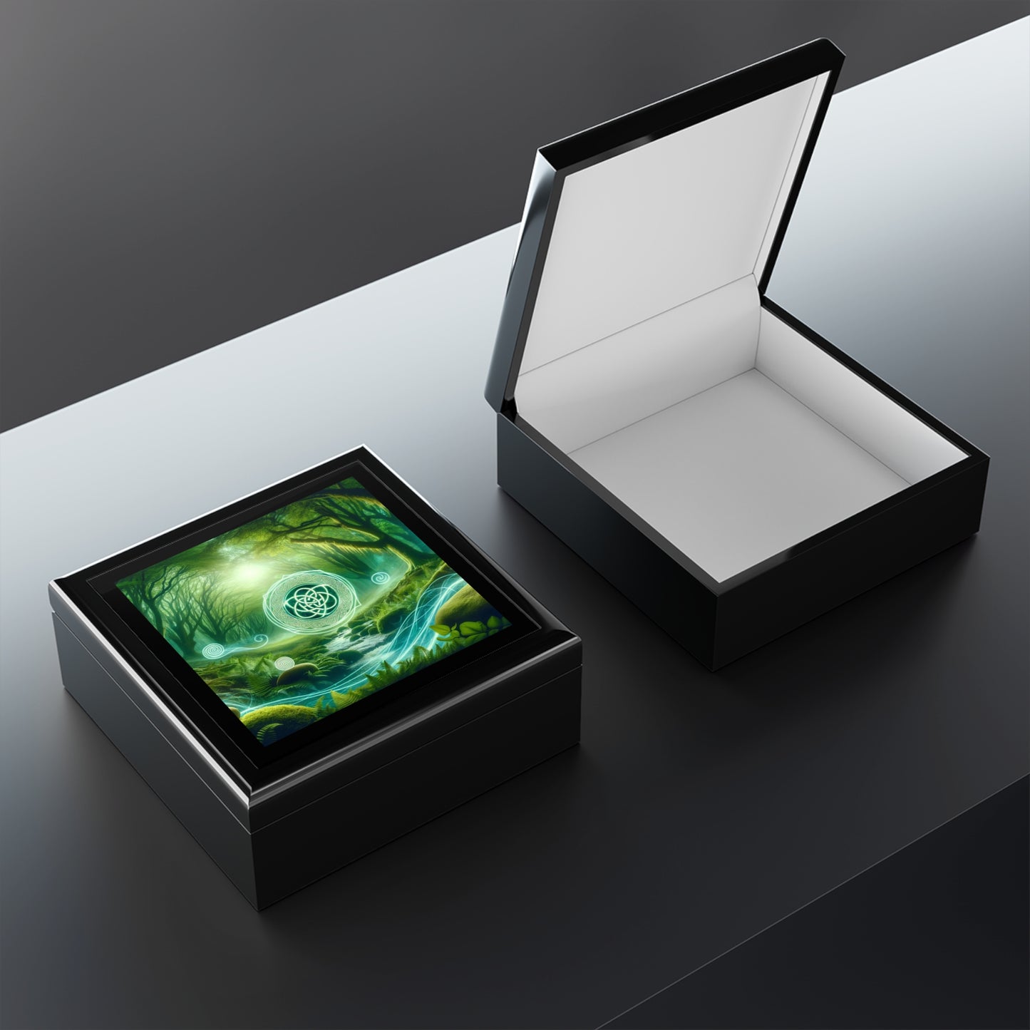 Green Energy Portal Jewelry Box to store your talismans and rings