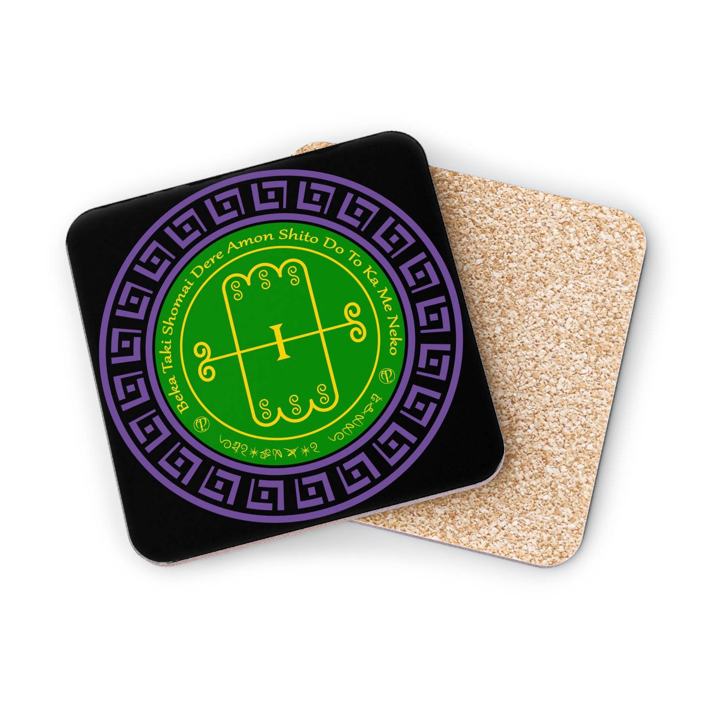 Demon Amon Coaster 4pcs With Sigil and Enn - Abraxas Amulets ® Magic ♾️ Talismans ♾️ Initiations