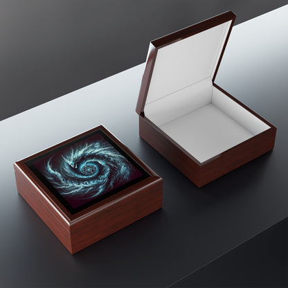 Blue Energy Portal Jewelry Box to store your talismans and rings