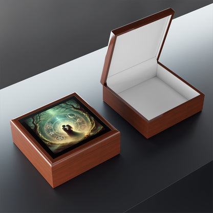 Wiccan Lovers Jewelry Box to store your talismans and rings