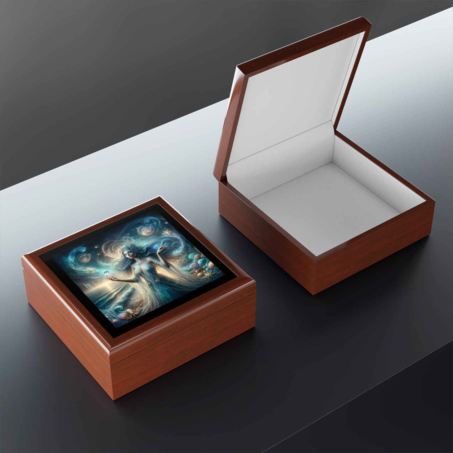 Greek Goddess Calypso Jewelry Box to store your talismans and rings