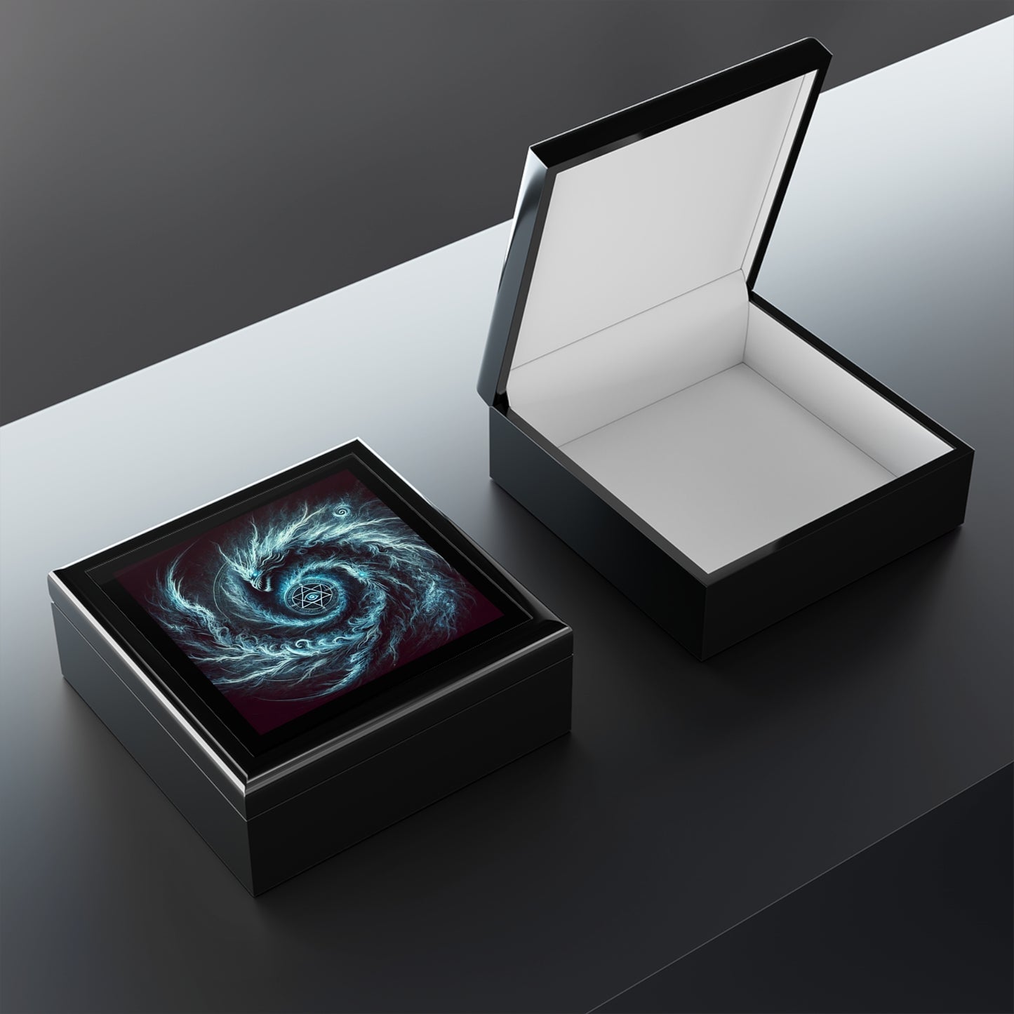 Blue Energy Portal Jewelry Box to store your talismans and rings