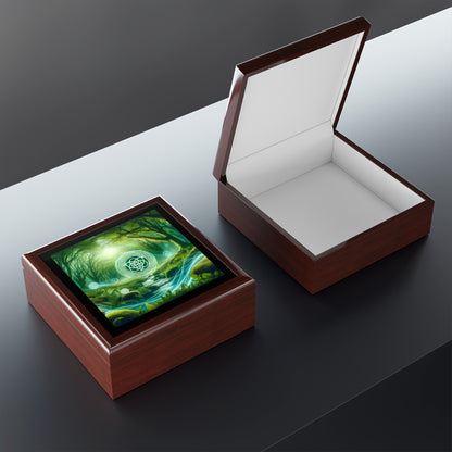 Green Energy Portal Jewelry Box to store your talismans and rings