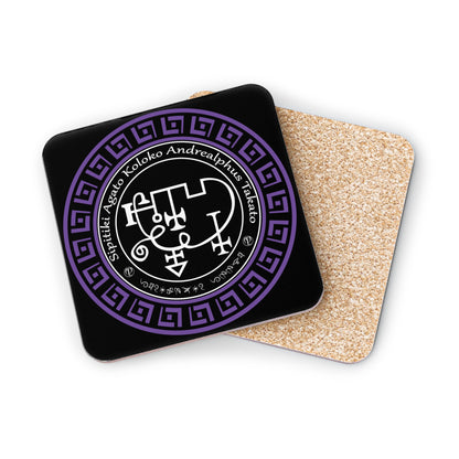 Demon Andrealphus Coaster 4pcs with Sigil and Enn - Abraxas Amulets ® Magic ♾️ Talismans ♾️ Initiations