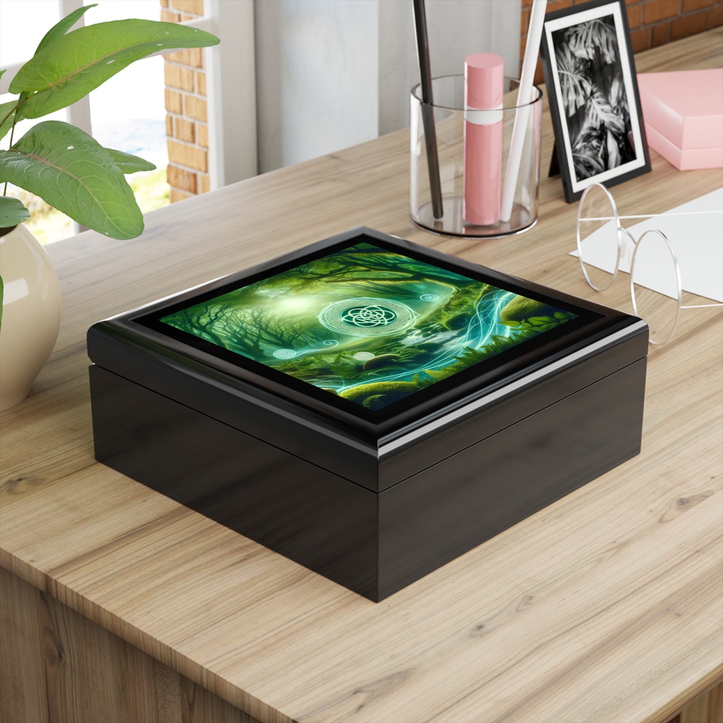 Green Energy Portal Jewelry Box to store your talismans and rings