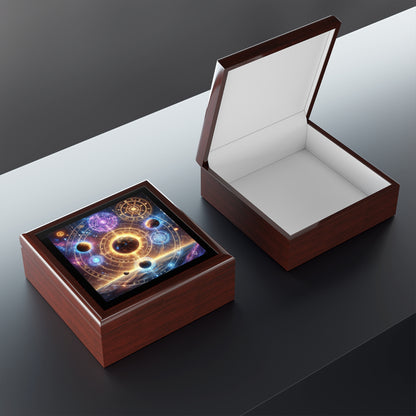 Planetary Magic Gold Energy Jewelry Box to store your talismans and rings