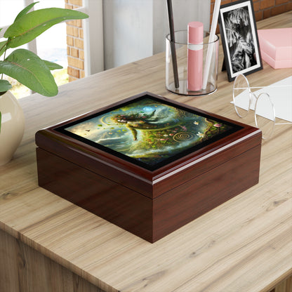 Greek Goddess Gaia Jewelry Box to store your talismans and rings