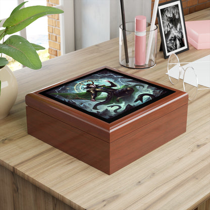 Norse Viking God Loki Jewelry Box to store your talismans and rings