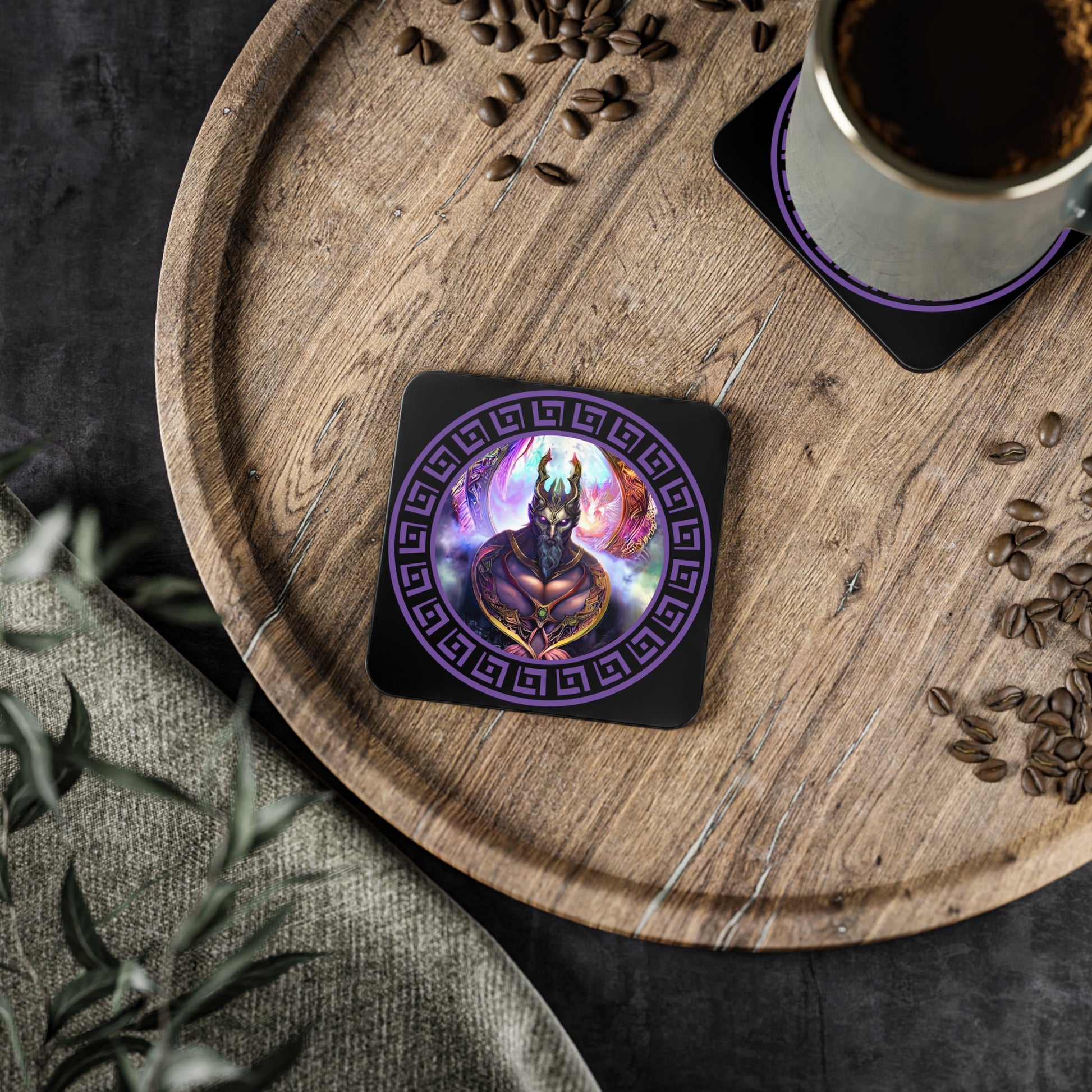 Demonology Coasters - 4pcs - Abraxas Amulets ® Hud ♾️ Talismans ♾️ Cychwyniadau