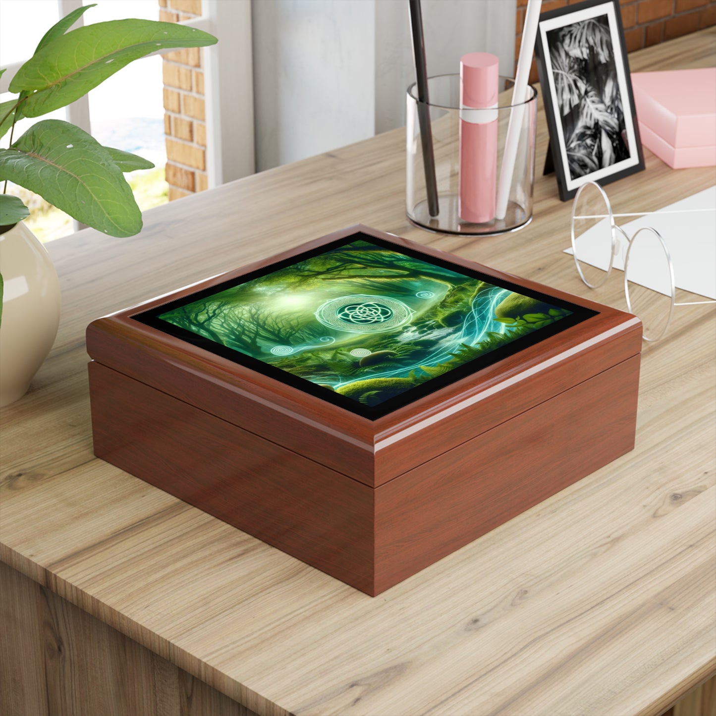 Green Energy Portal Jewelry Box to store your talismans and rings