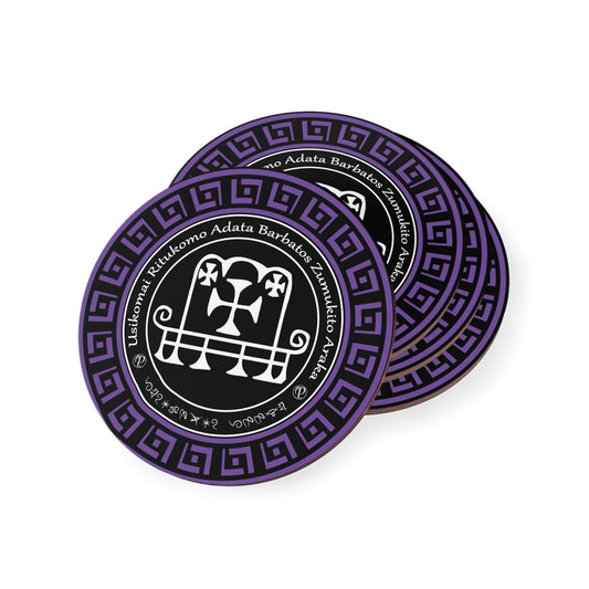 I-Demon Barbatos Coaster Set - I-Abraxas Amulets ® Magic ♾️ Talismans ♾️ Ukuqaliswa