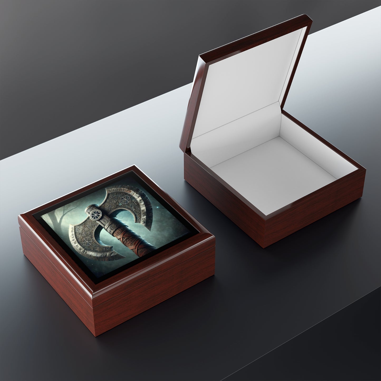 Viking Warrior Axe Jewelry Box to store your talismans and rings