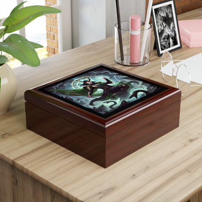 Norse Viking God Loki Jewelry Box to store your talismans and rings