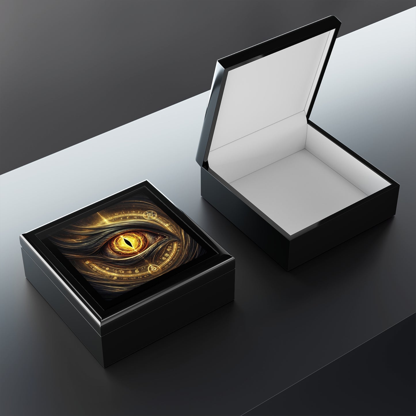 Golden Eye Jewelry Box to store your talismans and rings