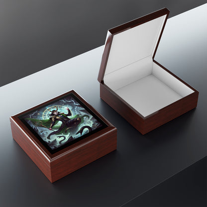 Norse Viking God Loki Jewelry Box to store your talismans and rings