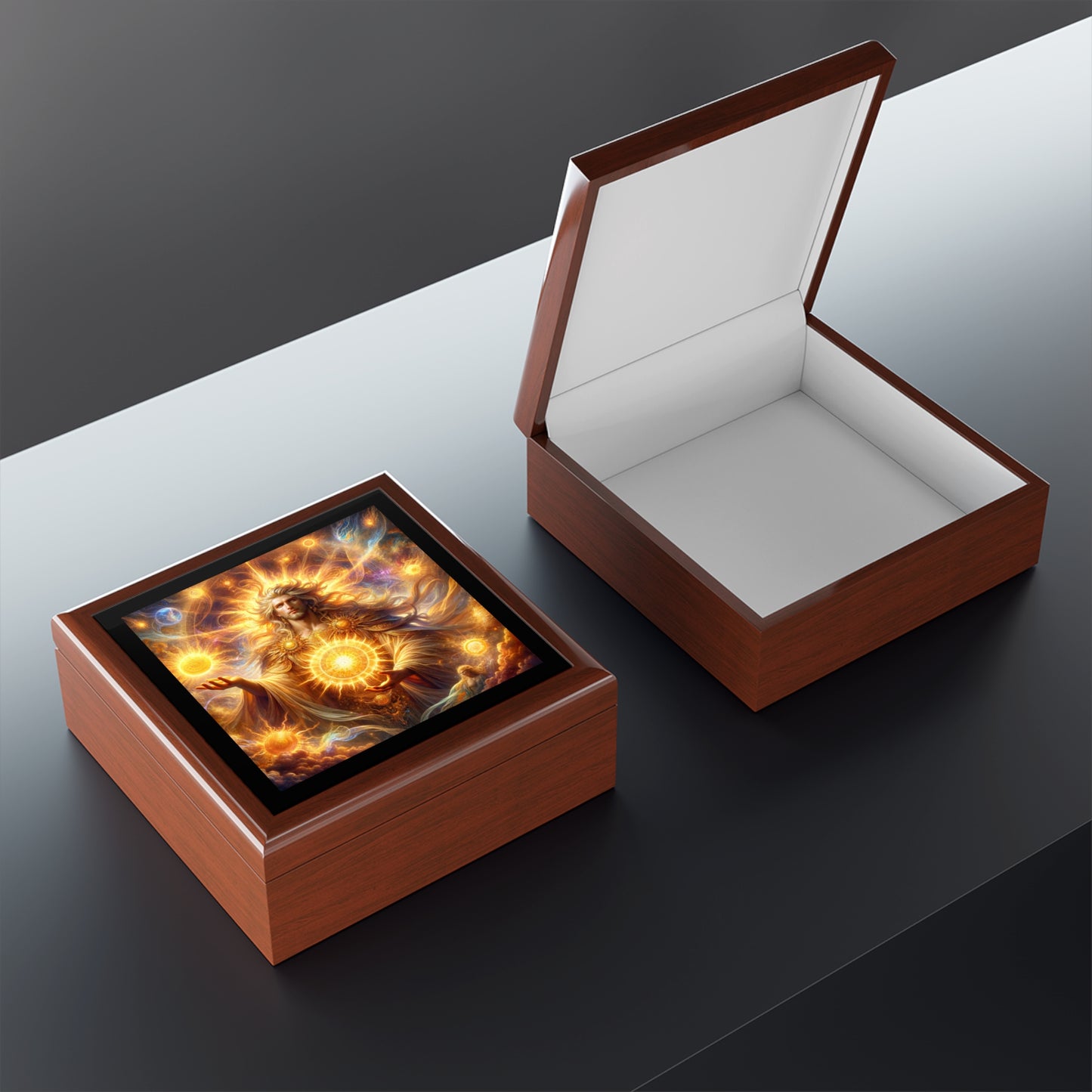 Greek God Helios Jewelry Box to store your talismans and rings