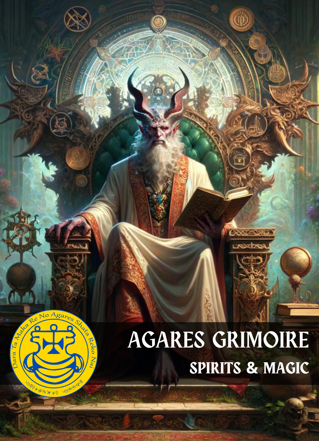 Grimoire of Agares trollformler och ritualer för vänskap och sociala kontakter för att stärka dig själv - Abraxas Amulets ® Magic ♾️ Talismaner ♾️ Initiationer