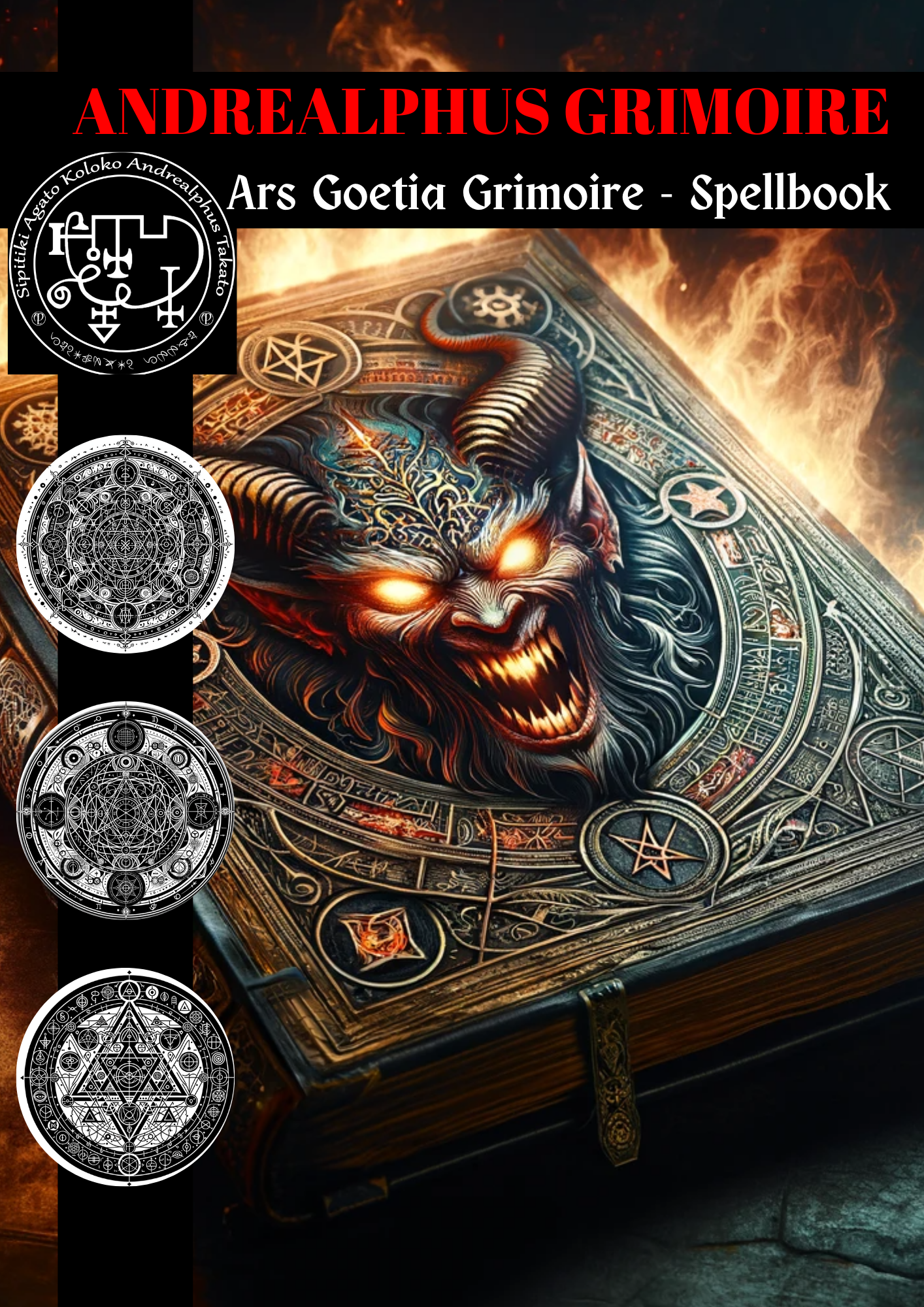 Grimoire of ANDREALPHUS Spells & Rituals to dissolve magic and close situations by eliminating any every magic and to Empower Yourself - Abraxas Amulets ® Magic ♾️ Talismans ♾️ Initiations