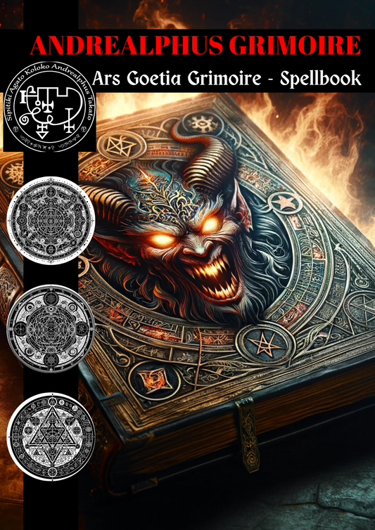 Grimoire ຂອງ ANDREALPHUS Spells & Rituals ເພື່ອລະລາຍ magic ແລະສະຖານະການໃກ້ຊິດໂດຍການກໍາຈັດທຸກ magic ແລະສ້າງຄວາມເຂັ້ມແຂງຕົວທ່ານເອງ - Abraxas Amulets ® Magic ♾️ Talismans ♾️ ການລິເລີ່ມ