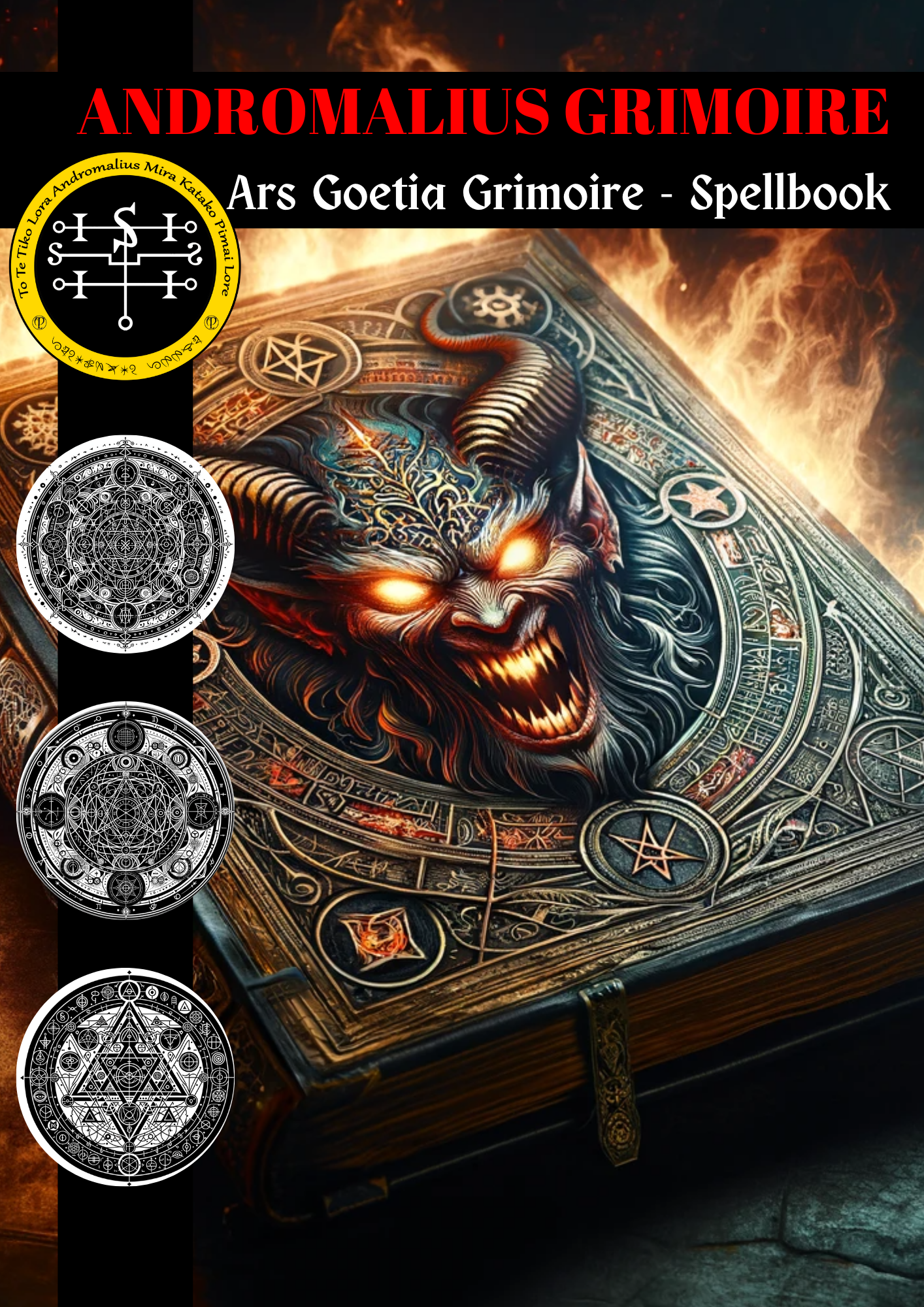 Grimoire of ANDROMALIUS loitsuja ja rituaaleja suojaamaan ja vahvistamaan itseäsi - Abraxas Amulets ® Magic ♾️ Talismaanit ♾️ vihkimykset