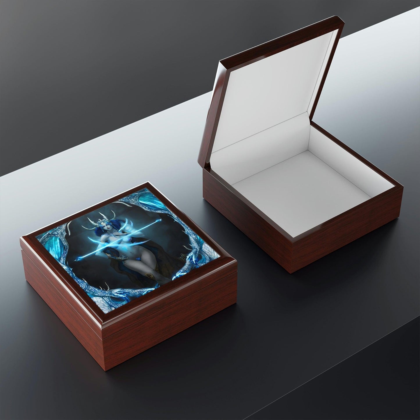 Zil Bijoue Box fir Är Talismanen a Réng ze späicheren - Abraxas Amulets ® Magic ♾️ Talismanen ♾️ Initiatiounen