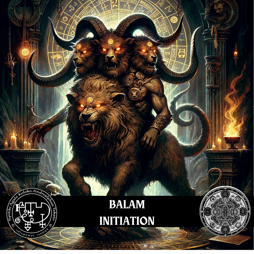 ການປັບຕົວເພື່ອຂັບໄລ່ຄວາມອັບອາຍແລະບໍ່ສະບາຍດ້ວຍວິນຍານ Balam - Abraxas Amulets ® Magic ♾️ Talismans ♾️ ການລິເລີ່ມ