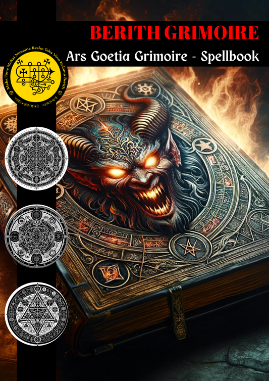Grimoire of Spells & Rituals of Spirit Berith don ikon Alchemist da canza yanayi - Abraxas Amulets ® Magic ♾️ Talismans ♾️ Ƙaddamarwa