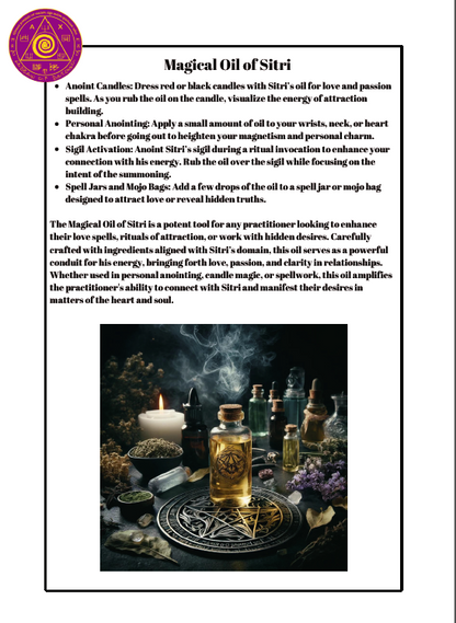 Grimoire of Sitri Spells & Rituals Grimoire for sexual endeavours, Stamina and sexual energy