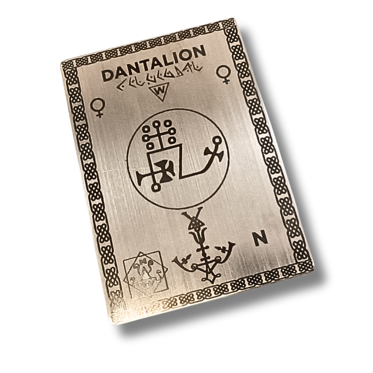 帶有 Dantalion 印記的召喚和對齊墊，適用於家庭祭壇和巫術 - Abraxas Amulets ® Magic ♾️ Talismans ♾️ Initiations