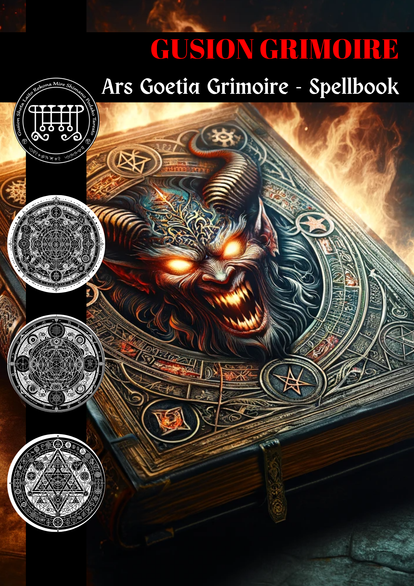 Grimoire of Gusion Spells & Rituals for inner development - Abraxas Amulets ® Magic ♾️ Talismans ♾️ Initiations