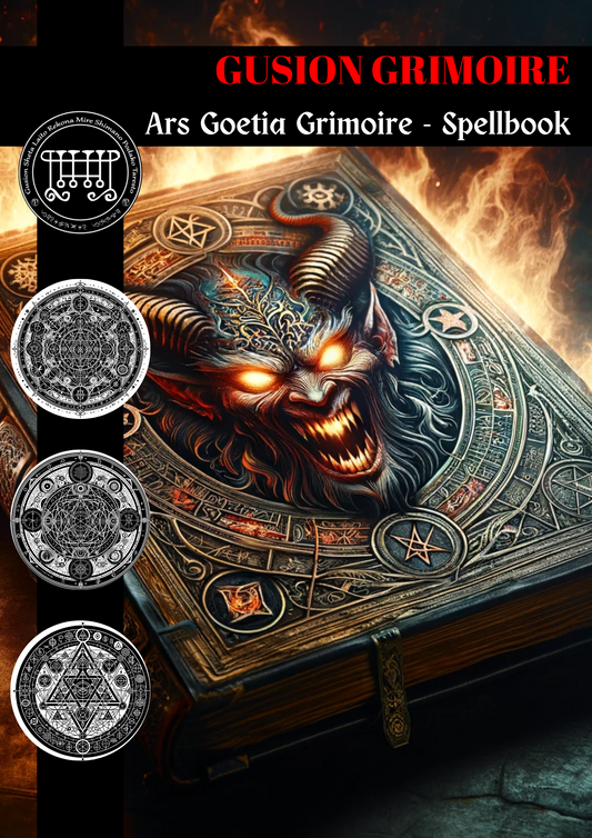 Grimorio de Gusion Hechizos y Rituales para el desarrollo interior - Abraxas Amuletos ® Magia ♾️ Talismanes ♾️ Iniciaciones