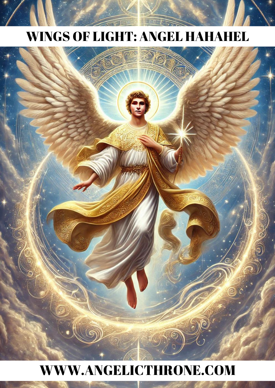 Angelo custode Hahahel: Ali di luce