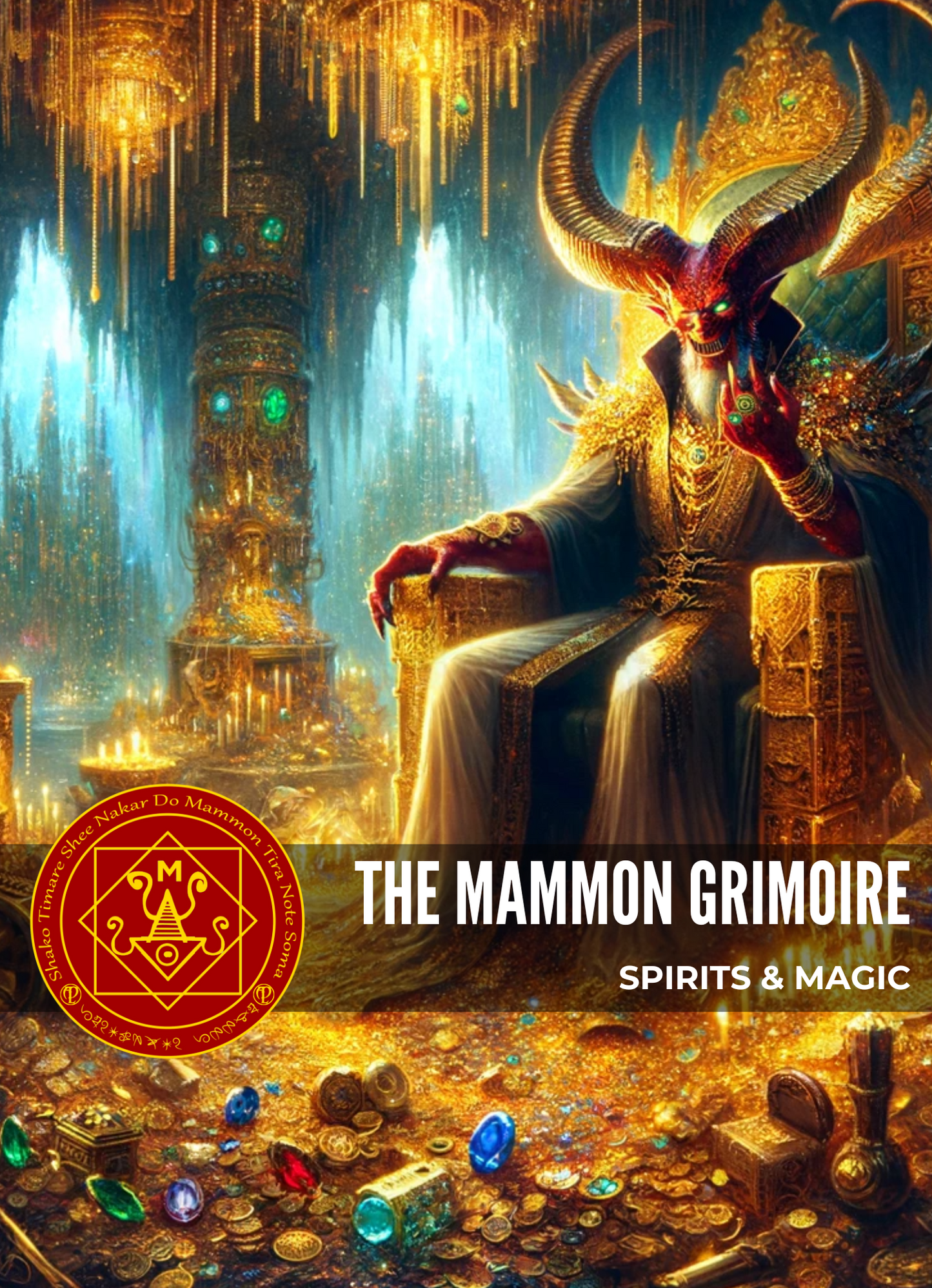 Grimoire ຂອງ Mammon Spells & Rituals ເພື່ອໃຫ້ໄດ້ຮັບອຸປະກອນການແລະຄວາມຮັ່ງມີ - Abraxas Amulets ® Magic ♾️ Talismans ♾️ ການລິເລີ່ມ