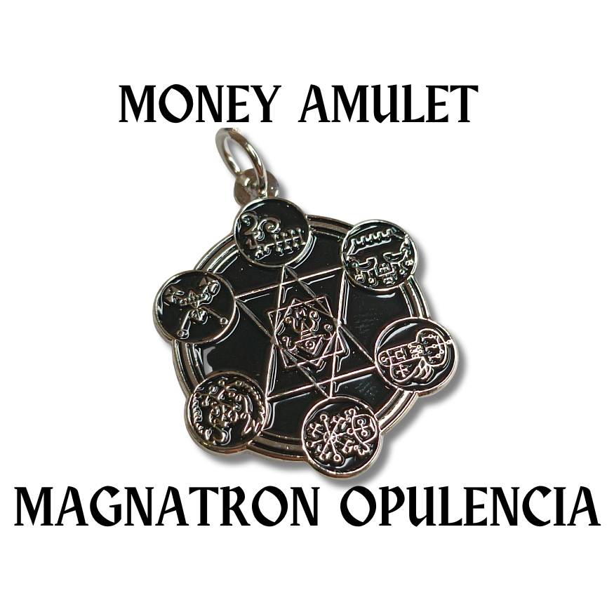 Magnatron Opulencia Nyiaj thiab Nyiaj Txiag Amulet - Abraxas Amulets ® Khawv koob ♾️ Talismans ♾️ Kev pib