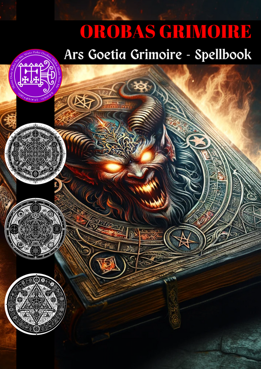 Grimoire of Orobas Spells & Rituals Grimoire جذباتی لگاؤ ​​کو باندھنے یا کاٹنے کے لیے - Abraxas Amulets ® Magic ♾️ Talismans ♾️ Initiations