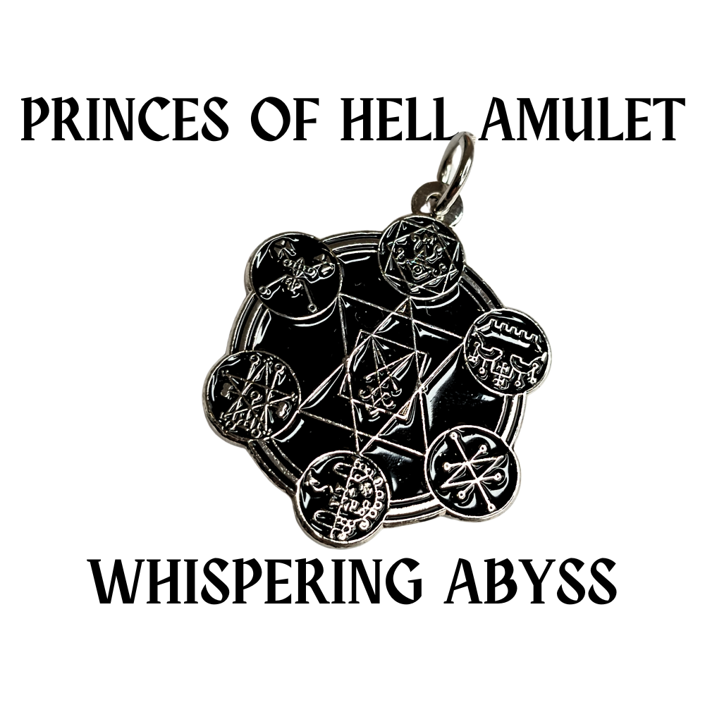 Amulet ntawm 7 Tub Vaj Ntxwv ntawm Hell: Whispering Abyss - Abraxas Amulets ® Khawv koob ♾️ Talismans ♾️ Initiations